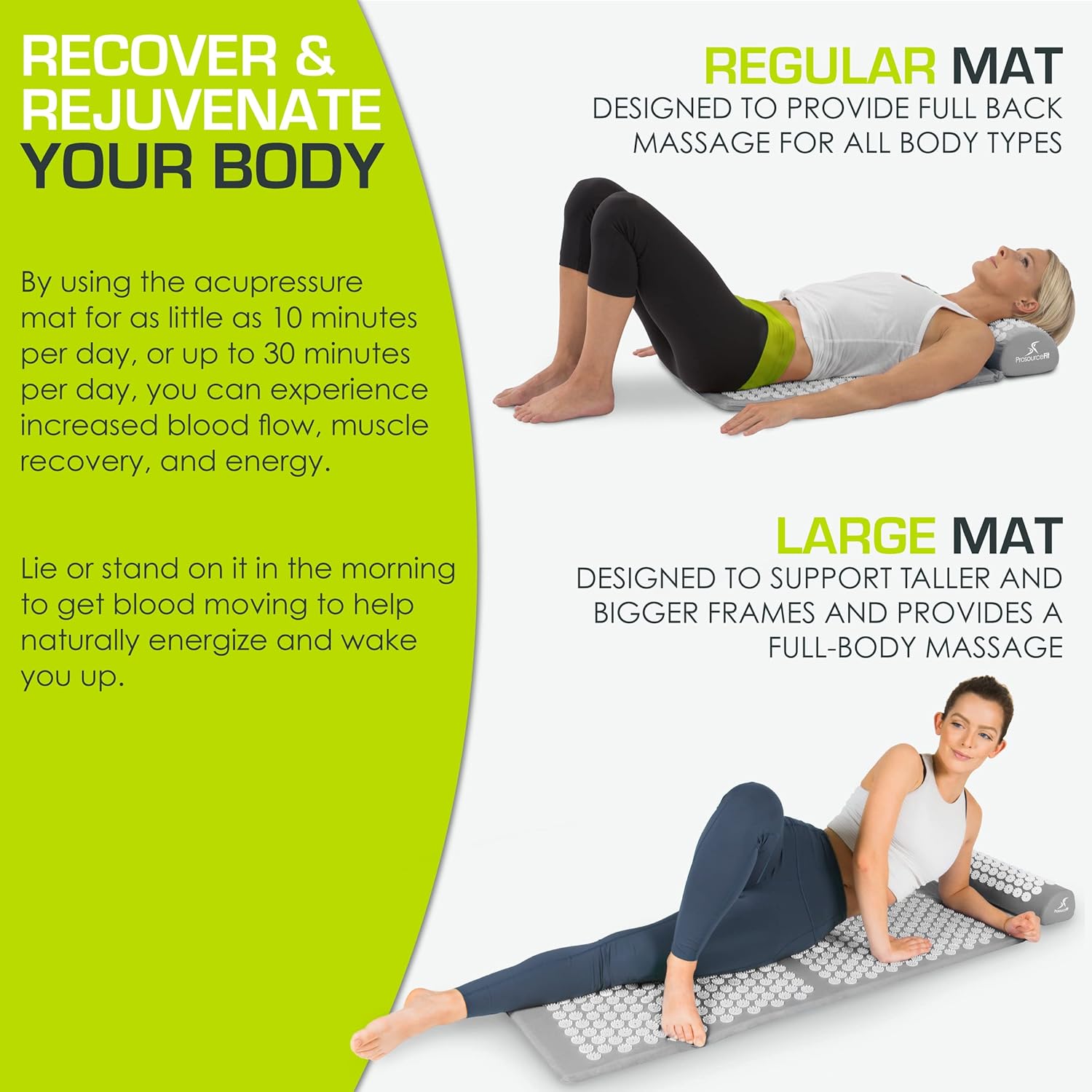 UNWINDLY Acupressure Reset Mat & Pillow Set