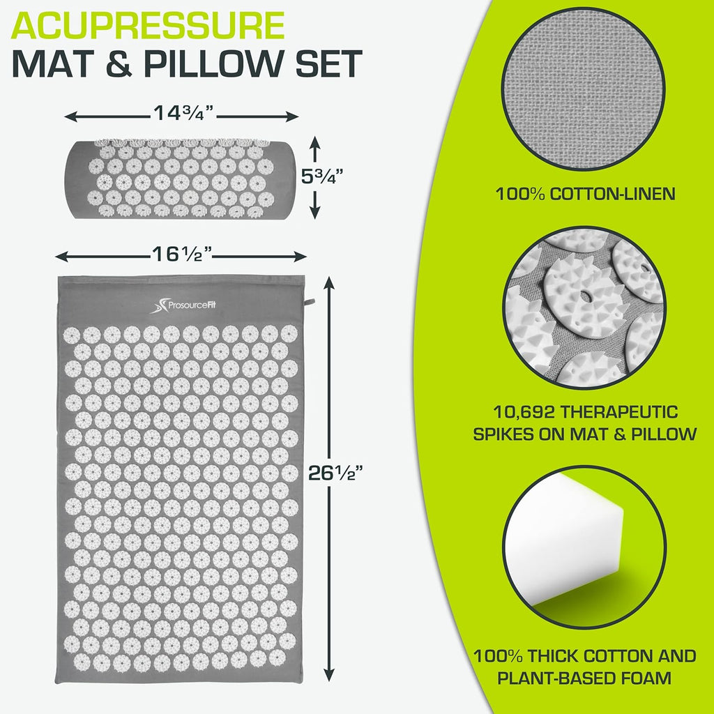 UNWINDLY Acupressure Reset Mat & Pillow Set